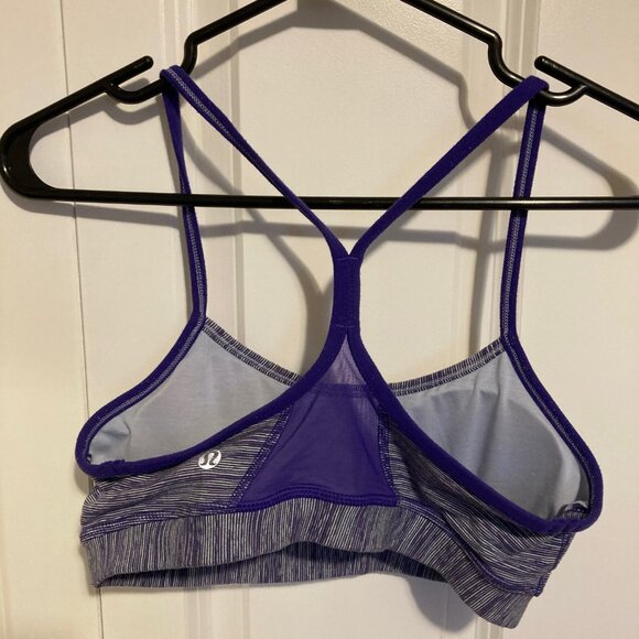 #181 Women's Lululemon Workout Yoga Bra Top, Purple, Size 6 - Picture 3 of 5